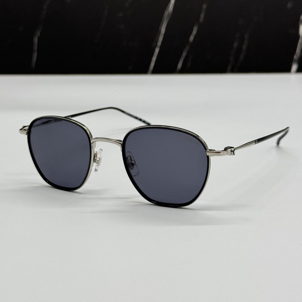 NEW MONTBLANC SUNGLASSES MEN BLACK GRAY EYEWEAR MONTBLANC MB0160S 001